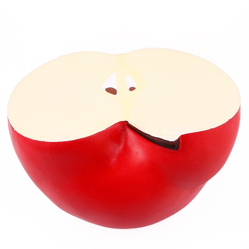 23/25cm jumbo bløde squishy halv æble frugt langsomt stigende børn kæmpe super store rebound squizies legetøj til jul bedst