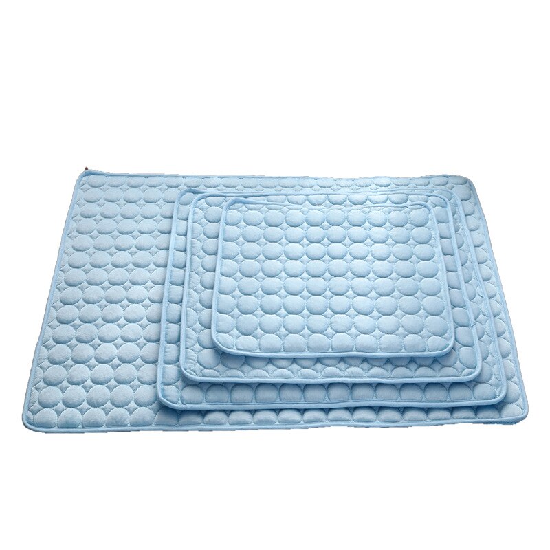 Colchoneta de refrigeración para perros caseta de CAWAYI, colchón de hielo para mascotas, colchoneta fresca para mascotas, cama de verano para gatos, colchoneta de refrigeración de seda fría para perros