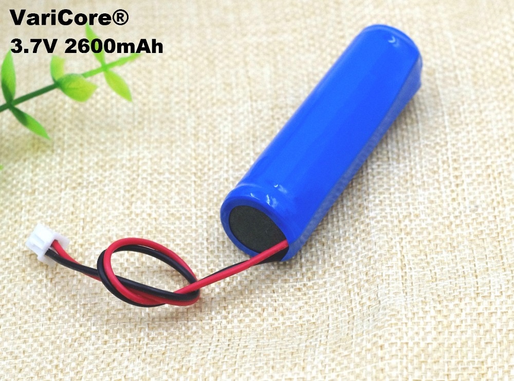 3.7v 18650 bateria de lítio 2600mah pesca led luz bluetooth alto-falante 4.2v emergência diy baterias + proteção