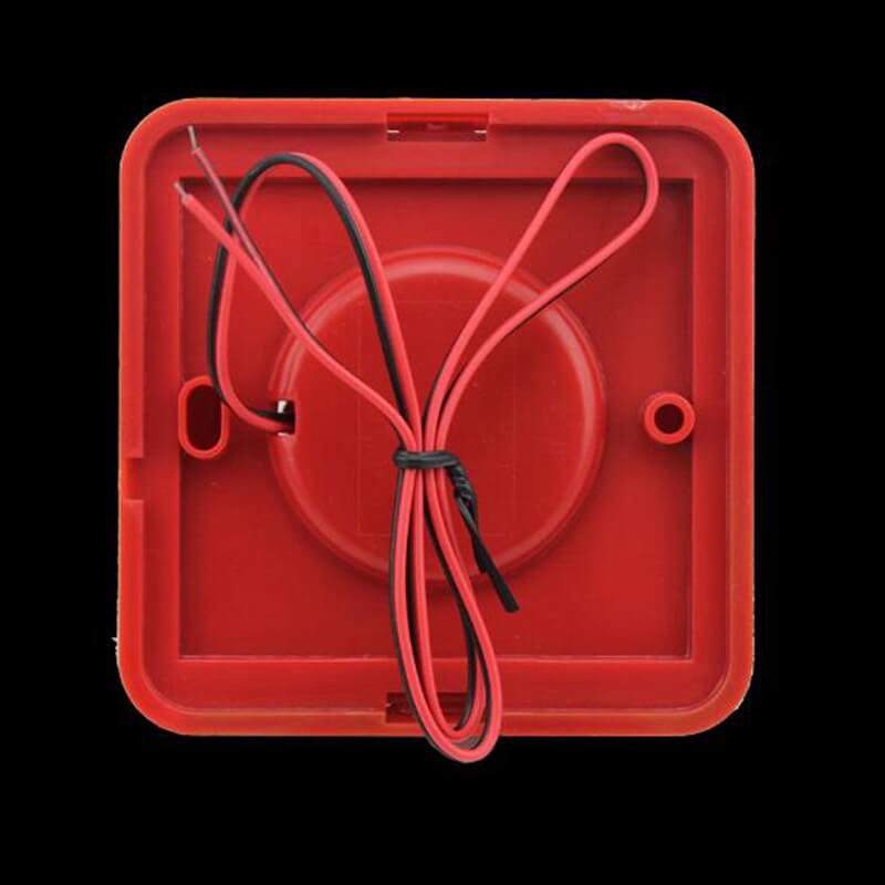 VBESTLIFE Wired Siren Sound, 120dB DC 12V Mini Red Wired Horn Sirena Di Allarme Acustico Corno D'avvertimento Per La Sicurezza Domestica