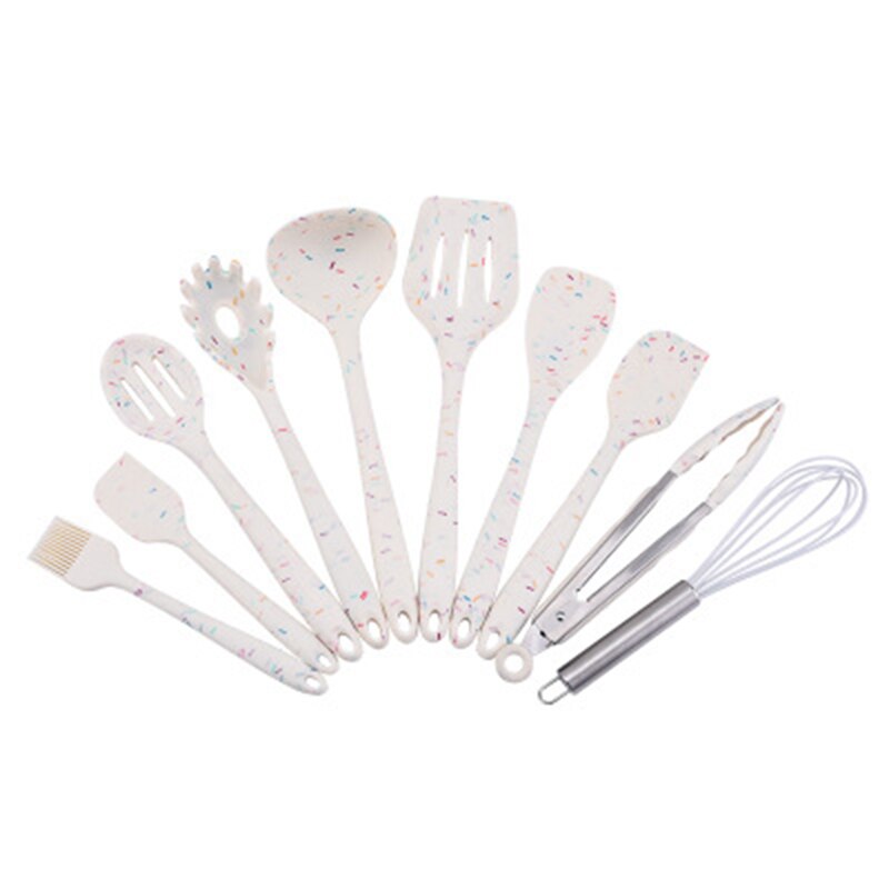 Ustensiles de cuisine résistants à la chaleur en Silicone, ustensiles de cuisine, ustensiles de cuisine, ustensiles de cuisine pour Bar, set d'ustensiles de cuisine: 10pc