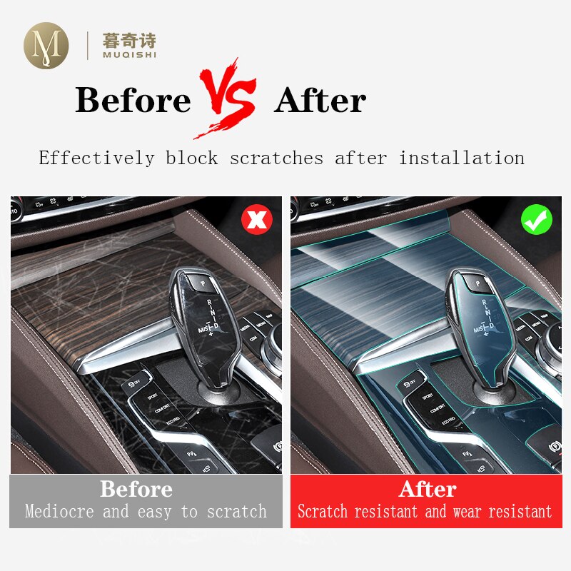 For Mazda CX-5 Car Interior Center console Transparent TPU Protective film Anti-scratch Repair film Accessories Refit