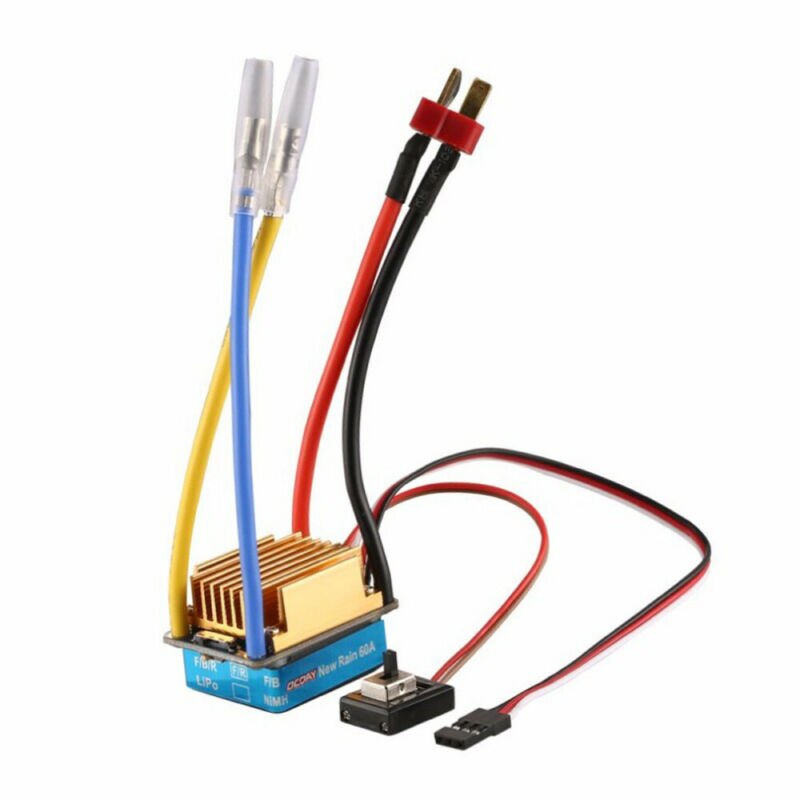 60A Brushed ESC Electronic Speed Controller RC Car Waterproof For RC Car Accessories