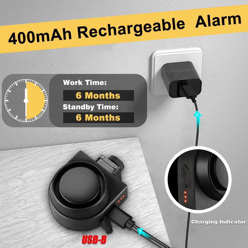 Fiets Vibratie Alarm Usb Oplaadbare Draadloze Anti-Diefstal Motorfiets Fiets Alarm Met Afstandsbediening Beveiliging Alarmsysteem