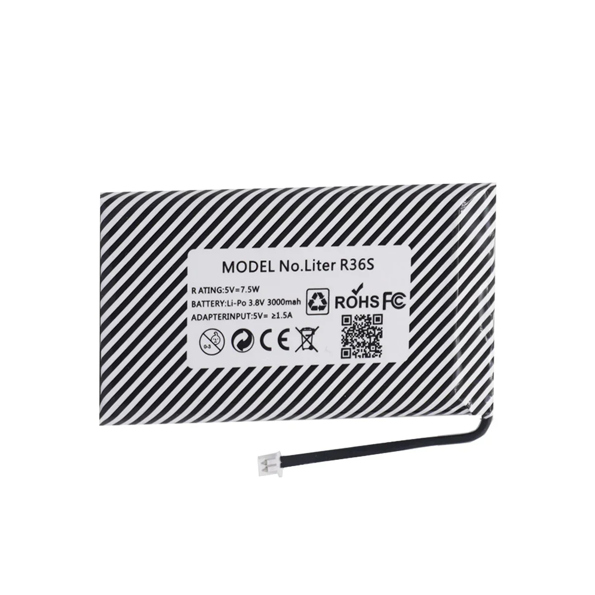 Rechargeable 3.8V 3000mAh lithium battery Suitable for R36S retro handheld game console