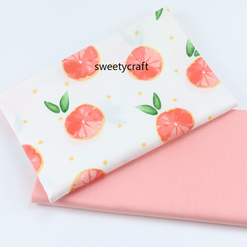 Tissu sergé 100% coton imprimé citron, textile de maison, bricolage, couture, Patchwork, robe de lit pour bébé fille, accessoires faits main