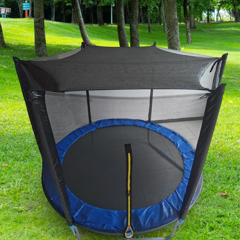 Trampoline sunshade net, trampoline sunshade canopy net, mesh material, trampoline protection tool for picnics, backyards, community