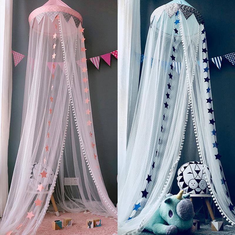 ins Appeso Bambini telecamera Da Letto Del bambino cupola Letto A Baldacchino Cotone di Zanzara Letto Netto Tenda di Copertura per I Bambini Del bambino di Lettura di Gioco