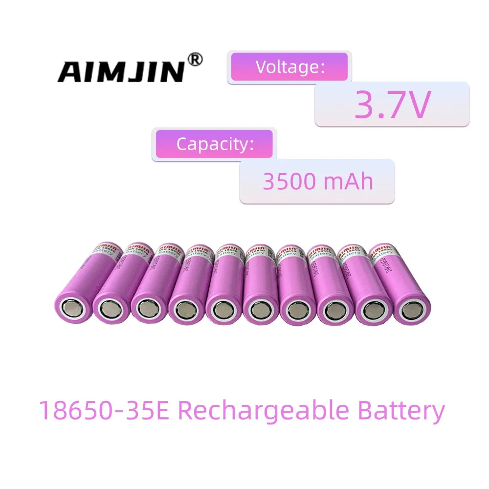 35E Original 18650 Lithium Battery 3500mAh 3.7v 25A High-power INR18650 Electric Tool+201 Charger