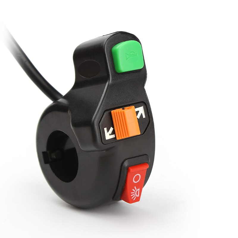 3 en 1 7/8 pouces phares/clignotants/klaxon interrupteur marche-arrêt universel moto Scooter saleté ATV guidon commutateur