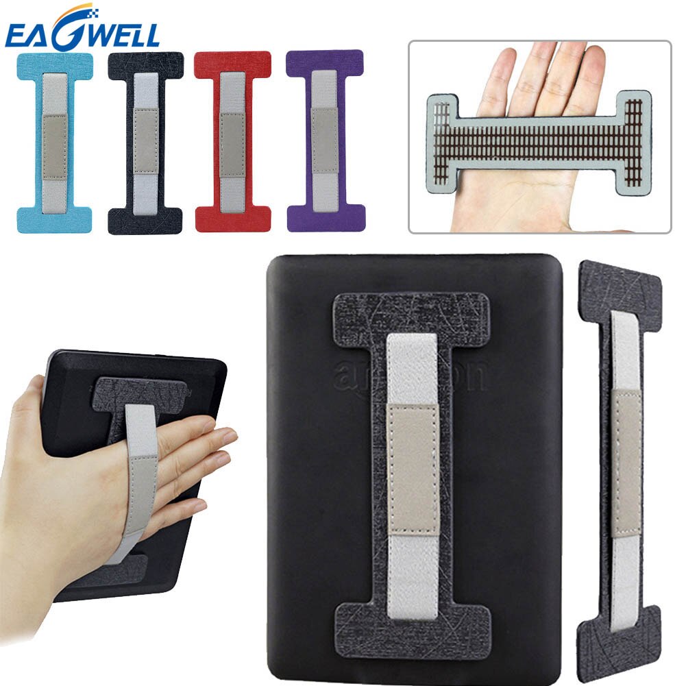 Eagwell Universele Hand Grip Strap Houder Voor Tablet Van 6-10.5 Inch Kunstleer + Nylon Sterke Duurzaam Houder