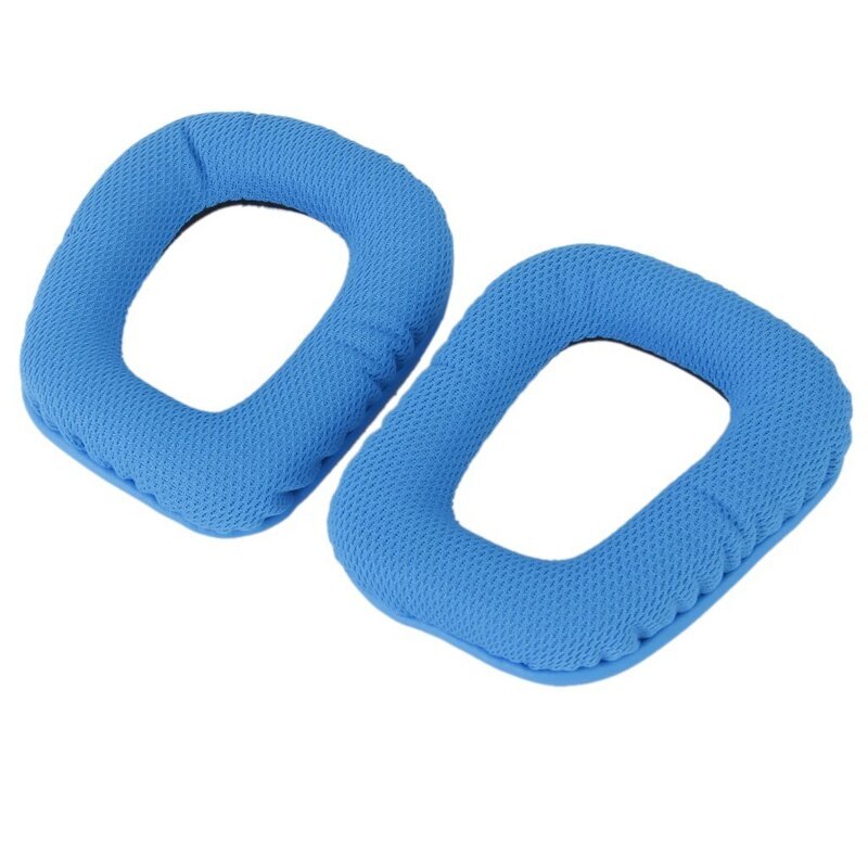 Almohadillas de reemplazo azul para diadema, almohadillas para la cabeza, almohadillas para Logitech G430 G930
