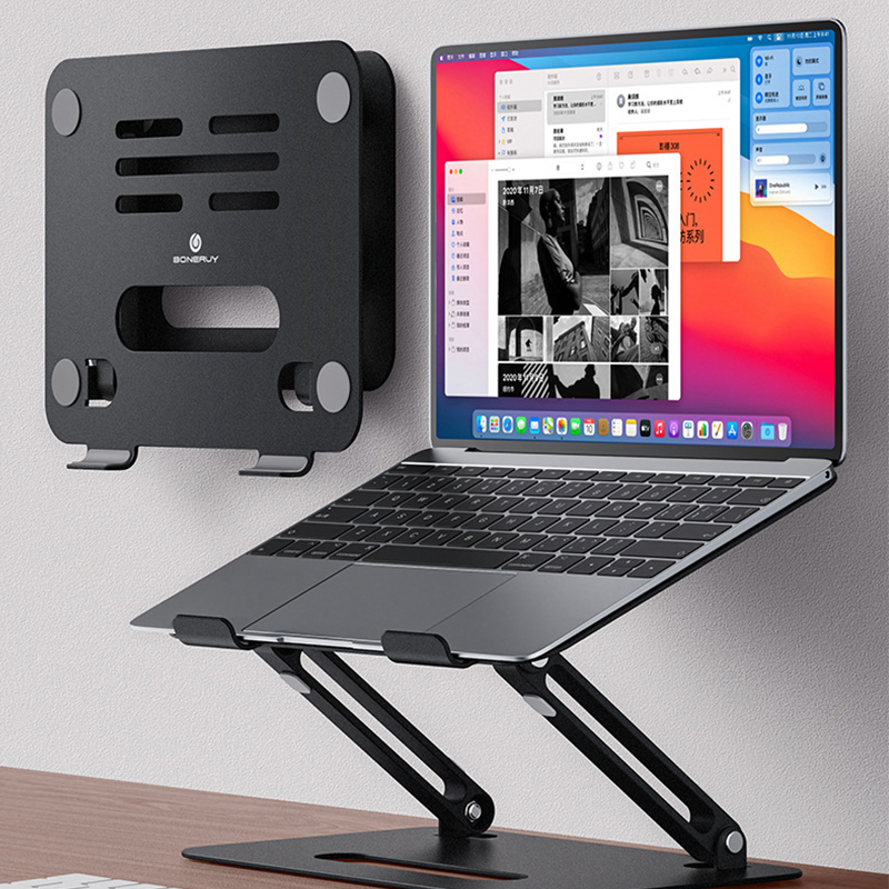 CABLETIME Aluminum Laptop Stand High-strength Foldable Multi Adjustment for Laptop Tablet Holder Stand S21