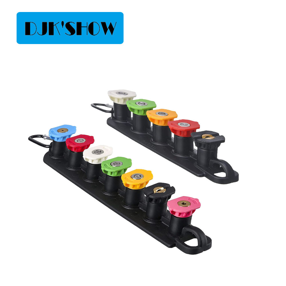 Set di supporti per ugelli a connessione rapida da 1/4" 4000PSI Supporto per pistola per idropulitrice Supporto per punte di spruzzo Lancia di estensione per lavaggio leggera