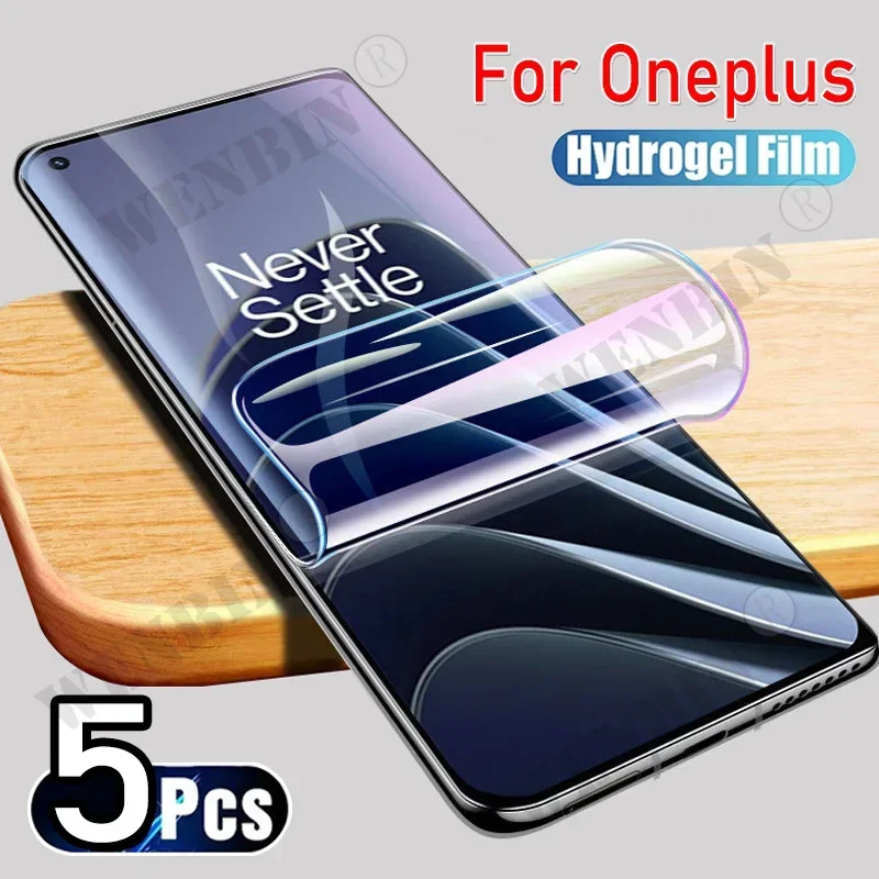 5 Stück Hydrogelfolie für OnePlus 13 12 12R 11 10 9 8 Profi Nord CE 4 3 2 Lite N300 N200 N30 N20 CE 3 2 Füllabdeckung Displayschutzfolie