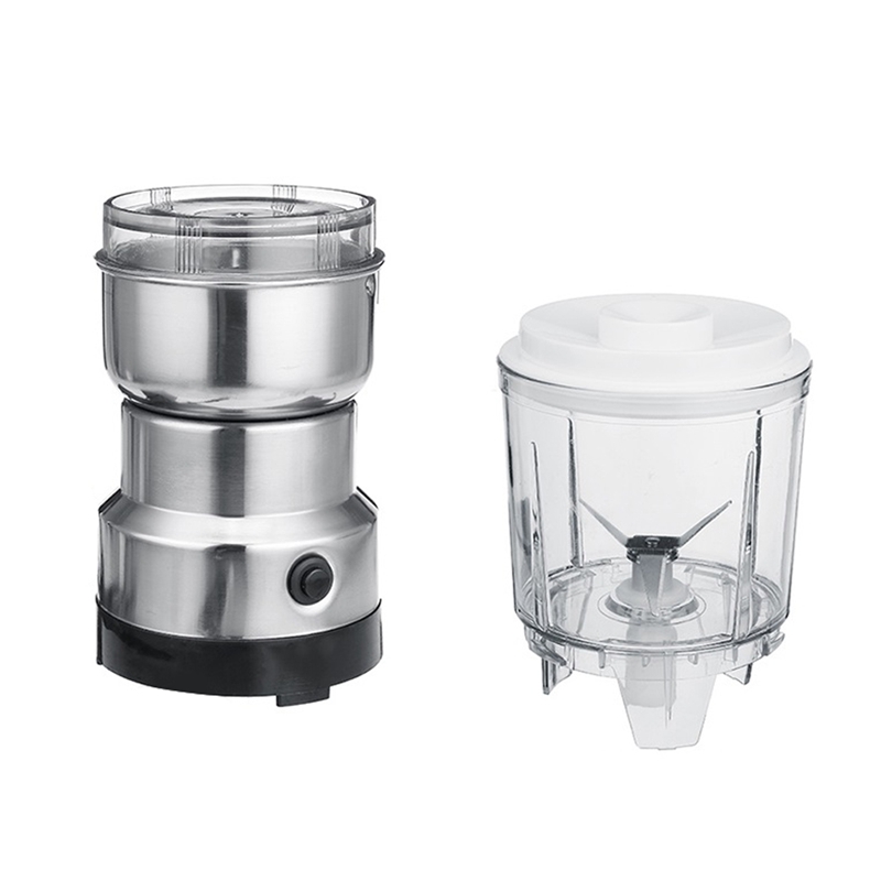 Elektrische Koffiemolen Keuken Granen Noten Bonen Kruiden Korrels Grinder Machine Multifunctionele Blender: EU Plug