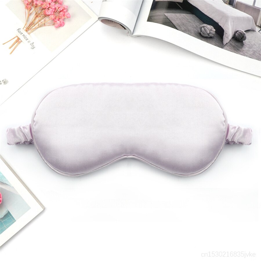 slip silke sovemasker komfortable og supermyke øyemasker blokkerer lett sovehjelp binde til øynene flyselskap reise sove øyemasker: D