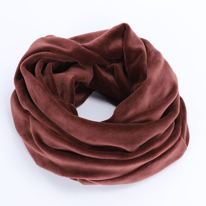 Foulard Snood tricoté pour femme, écharpe d'infinité, et doux, pour cou et câble circulaire, hiver,: Brown