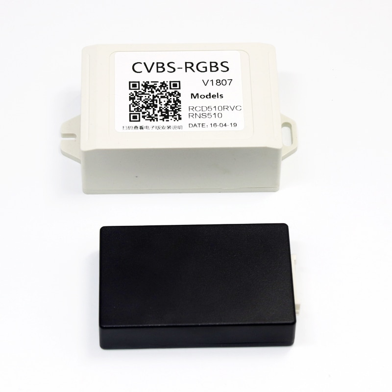 Adaptateur de convertisseur pour VW Volkswagen RCD 510 | Boîte RGB, caméra de vue arrière CVBS / AV à RGB, adaptateur pour VW RCD 510 RNS 315 RNS