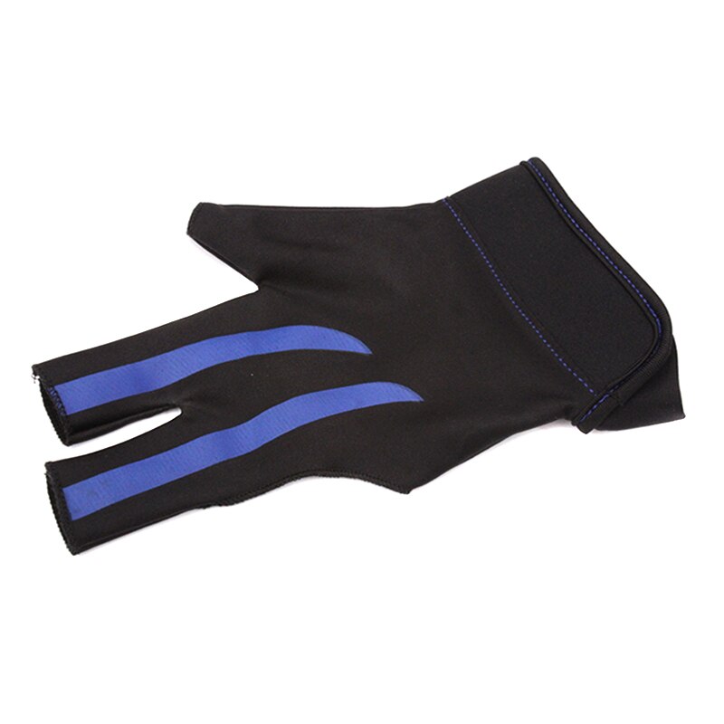 Gants de queue de billard ouverts, 1 paire, 3 doigts, antidérapants, absorbant la sueur, SEC88