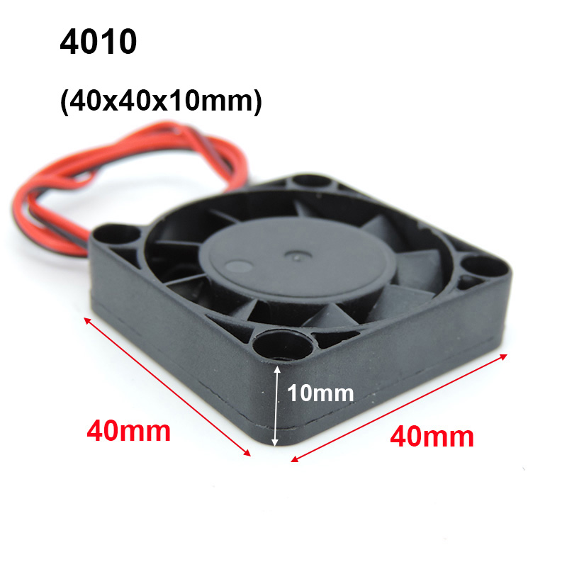 4010 12025 8010 30mm dc 5V 12V 24V ventilador de refrigeración caja de Motor sin escobillas silencioso 40MM 50MM 60MM 70MM 80MM 90MM 120MM para impresión 3D 2PIN: Oro / Paquete 1