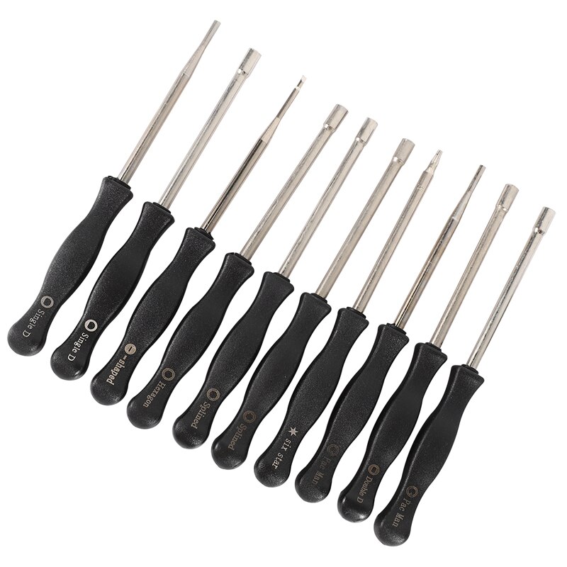 10 Pcs Tune up Carburetor Adjusting Screwdriver Tool Kit with Carb Cleaning Needles Brushes for Walbro Zama Ryobi for Stihl Echo