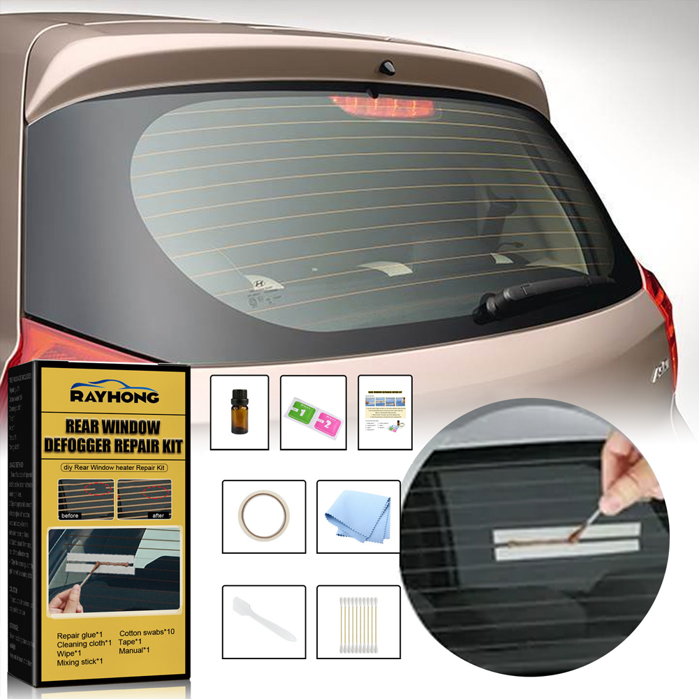 Auto Achterruit Ontlogger Reparatie Kit Diy Snelle Reparatie Verwarming Grid Lijnen Fix Verwarmer Glazen Lijnen Ontdooier Rooster Lijnen Renoveren Gereedschap
