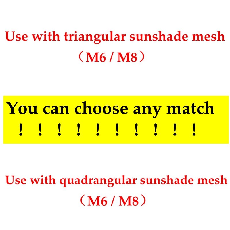 M6 M8 Stainless Steel Awning Fixing Accessories Diamond Door Buckle Spring Triangles and quadrangles Fixing Tents Sunshade Nets