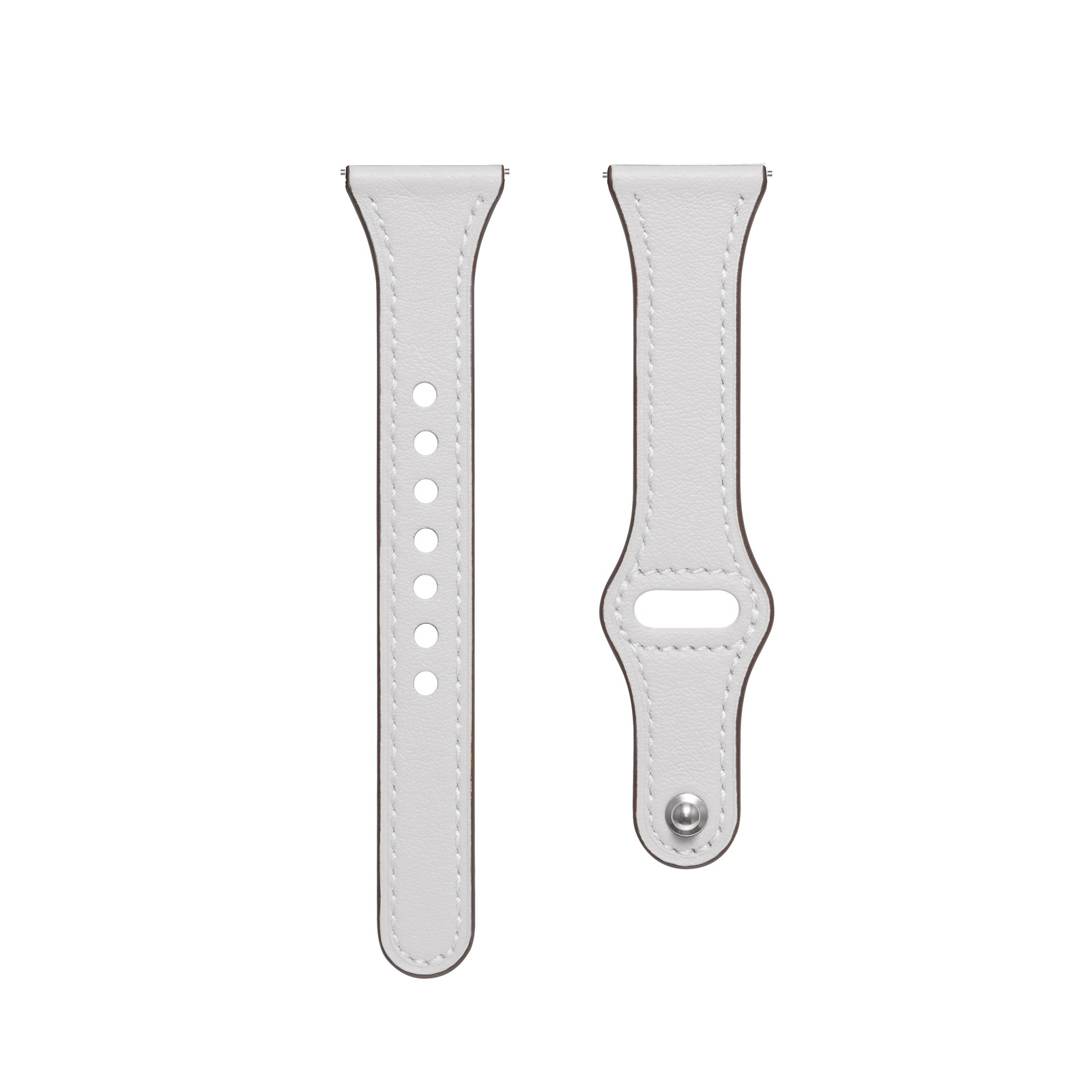 Voor Garmin Venu SQ2 SQ muziek lederen band armband vervangende band: WHITE