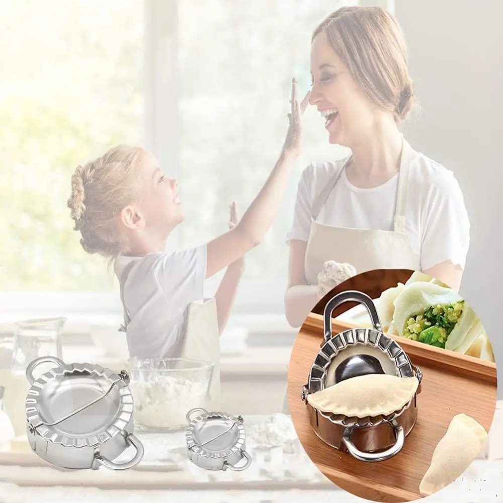 Roestvrijstalen Dumpling Maker Dumpling Skin Mold Ravioli Maker Press Pie Making Press Wrapper Pastry Maker Keukenaccessoires