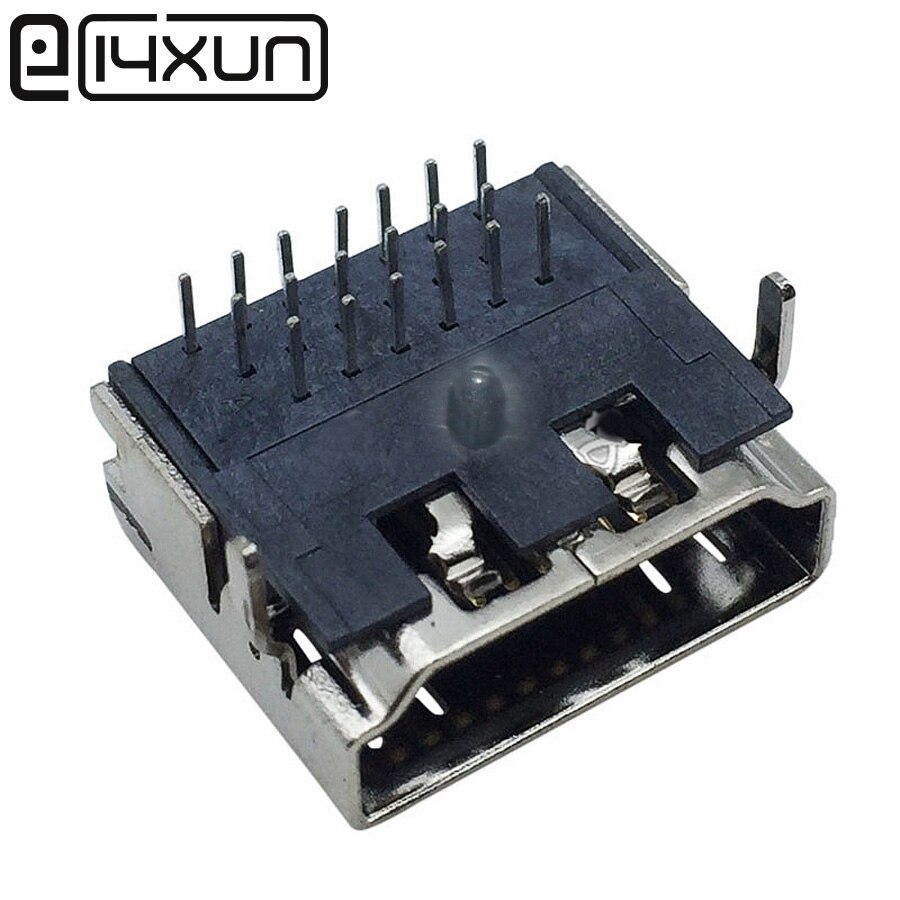 EClyxun 10PCS/LOT HDMI socket three rows of pins HDMI female interface pin 19-pin Connector