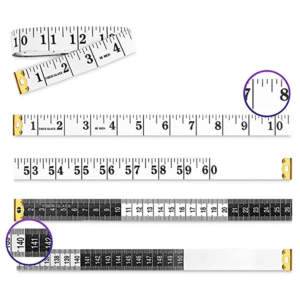 Duurzaam Soft 150 Cm Naaien Kleermaker Meetlint Voor Body Stof Naaien Tailor Doek Meet Ruler Dressmaking