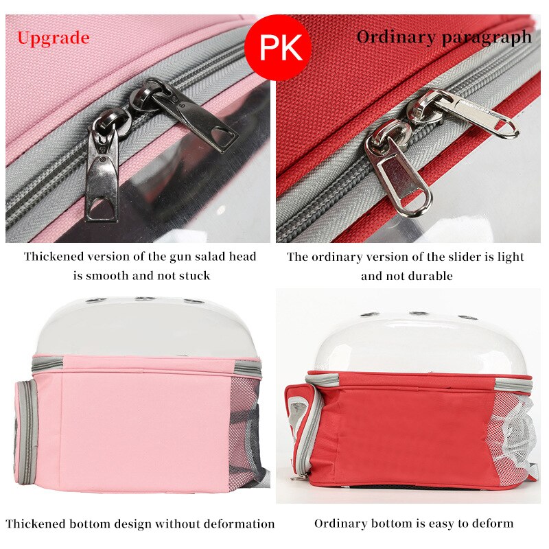 Portable Pet Cat Backpack Outdoor Travel Breathable Capsule Capsule Small Dog Cat Backpack Pet Carry Transparent Backpack