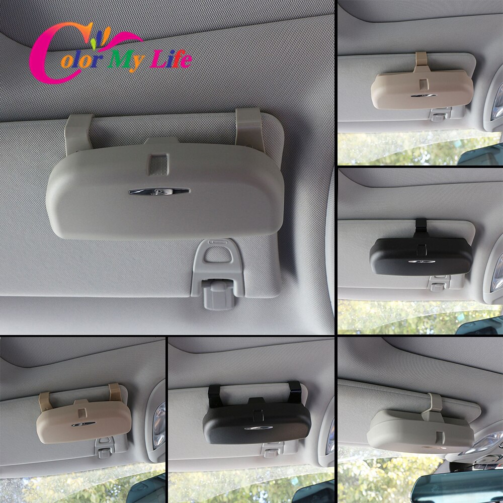 Estuche organizador para gafas de coche, estuche organizador para gafas de sol para Hyundai Creta Tucson Ix35 Solaris I10 I20 I30 Santa Fe Ix25 Elantra