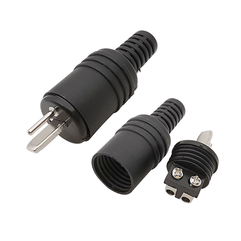 Conector de clavija DIN de 2 pines, señal de alimentación DIN de 2 pines, enchufe macho, altavoz HiFi, Cable de Terminal de tornillo de Audio, conector de soldadura