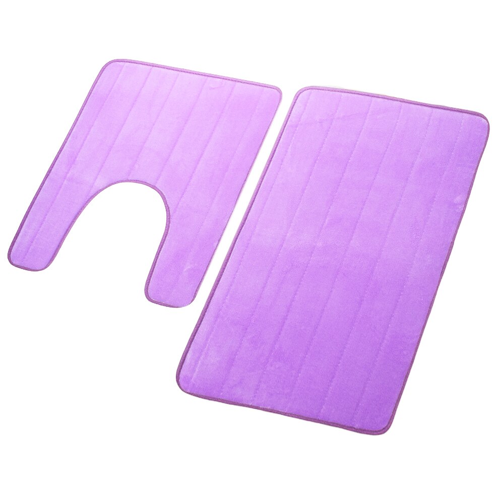 Zeegle Shell Patroon Effen Badkamer Matten Set 2 Stuks Wc Tapijten Anti-Slip Douche Tapijten Wc Deksel Cover badkamer Tapijten: 7