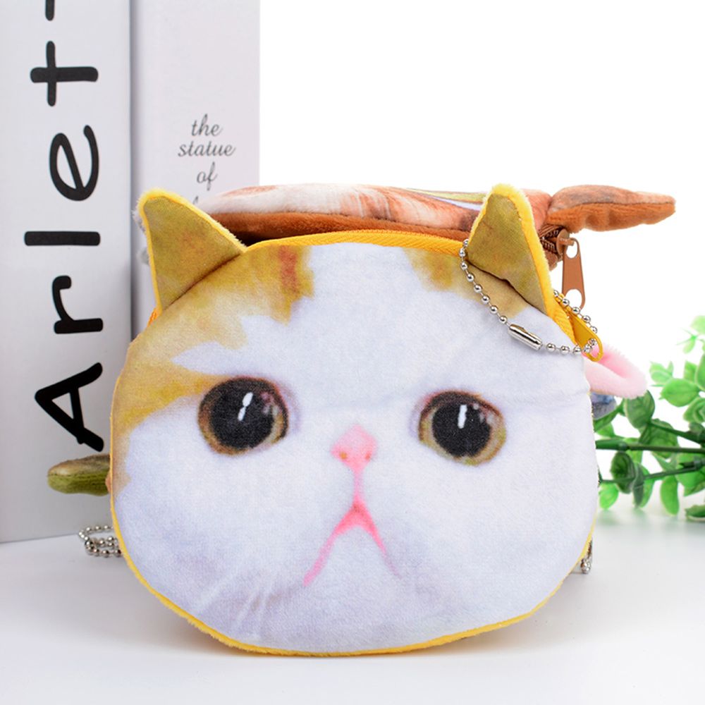 ¡Novedad! Cartera monedero de mujer con estampado 3D de gatos y perros, monedero pequeño y bonito con cremallera