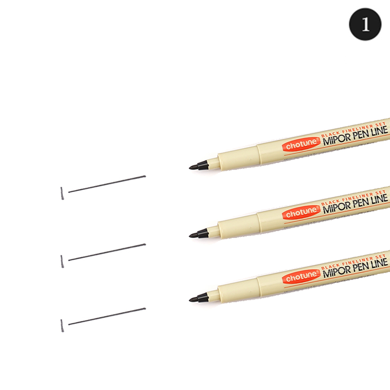 Pigment Liner Pigma Pen Manga Markers Needle Pen Hook Line Pen Sketch Sakura Pens Stationery Set Art Supplies School Supplies: Mixed Color