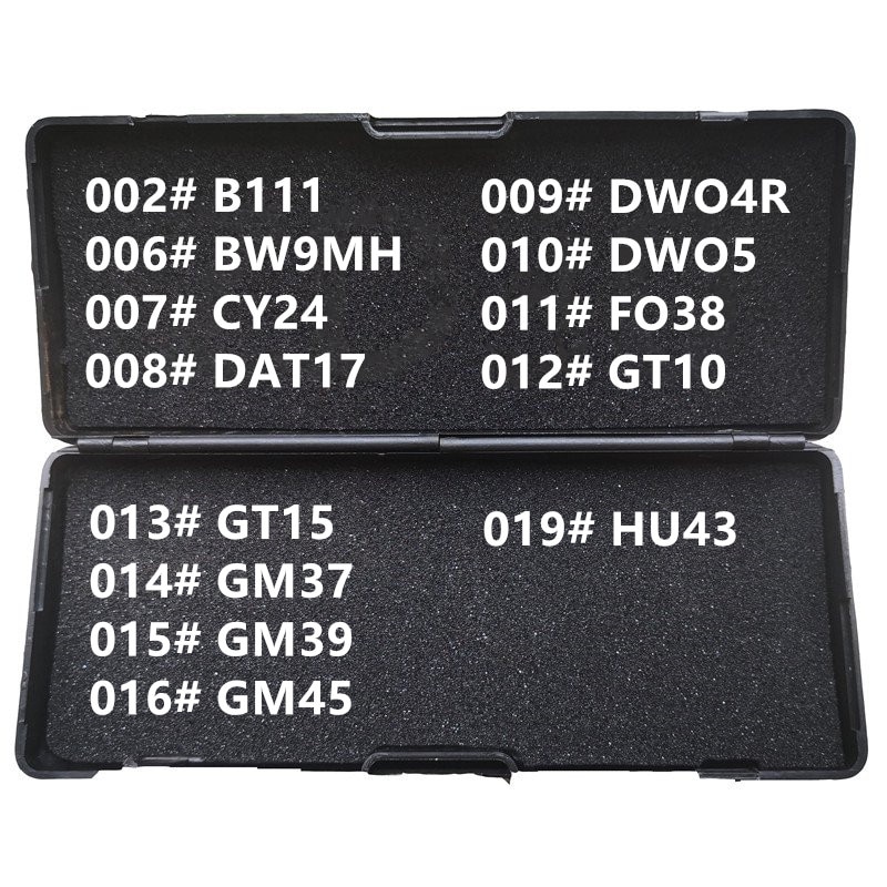 Outils de serrurerie pour tous Types, 2 en 1 LiShi, B111 BW9MH CY24 DAT17 DWO4R DWO5 FO38 GT10 GT15 GM37 GM39 GM45 HU43