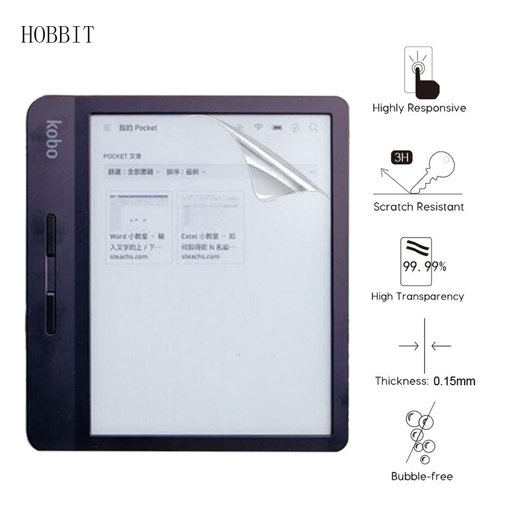 Película protetora lcd transparente, proteção para kobo libra h2o 2019 lançamento 7 Polegada tablet portátil anti-arranhão protetor de tela hd