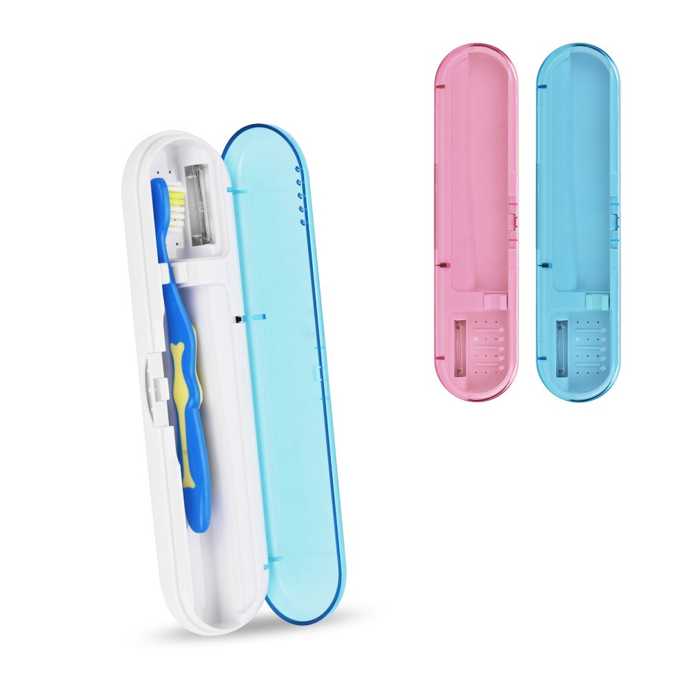 1 pz batteria USB portatile ricarica antibatterica luce spazzolino sterilizzatore detergente sterilizzatore ultravioletto custodia Smart Home