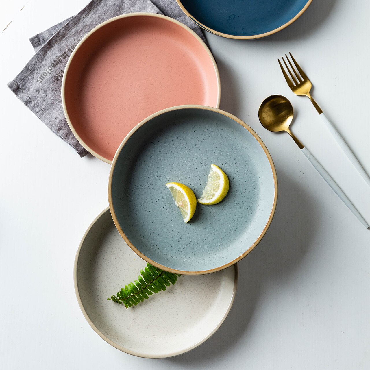 8in Ceramic Pasta Bowl Set of 4 Deep Side Serving Bowls for Salad Friut Soup Microwave &amp; Dishwasher Safe