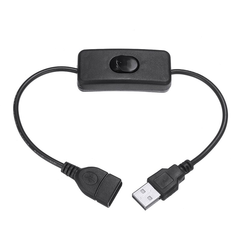 Usb Kabel Met Aan/Off Toggle Switch Power Control Voor Usb Lamp Usb Fan Voeding Lijn 29.5Cm