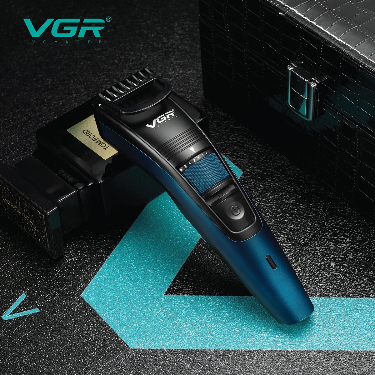 Regolabarba VGR Regolabile - 0.5-10mm Senza Fili - Batteria Litio Ricaricabile