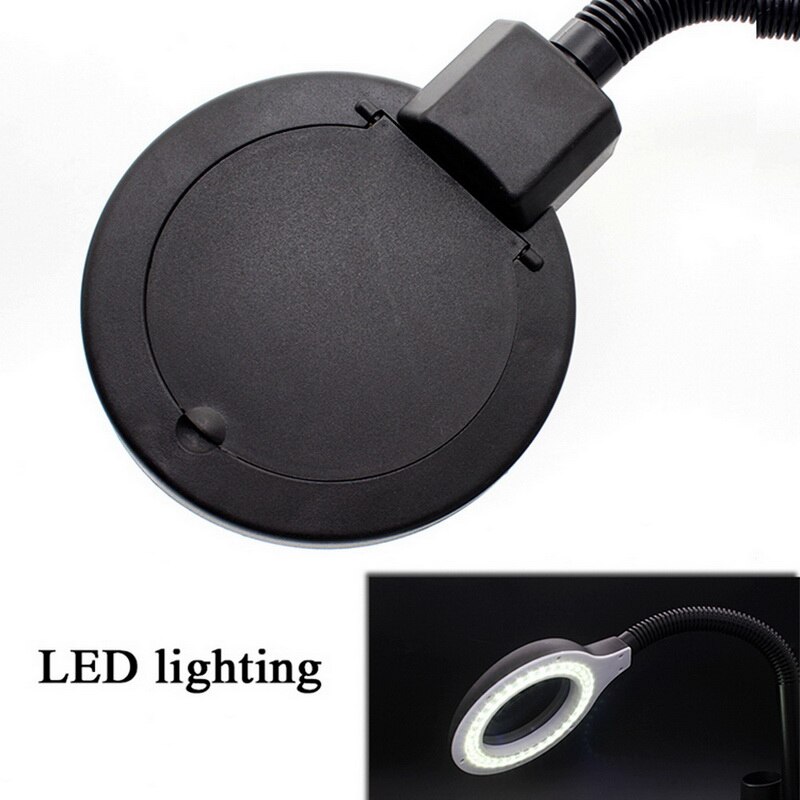 6W 40LED 5X/10X Magnifier Glass with Gadget Storage Desk Lamp Beside Light Magnifying Lens Printing LED desk lamp