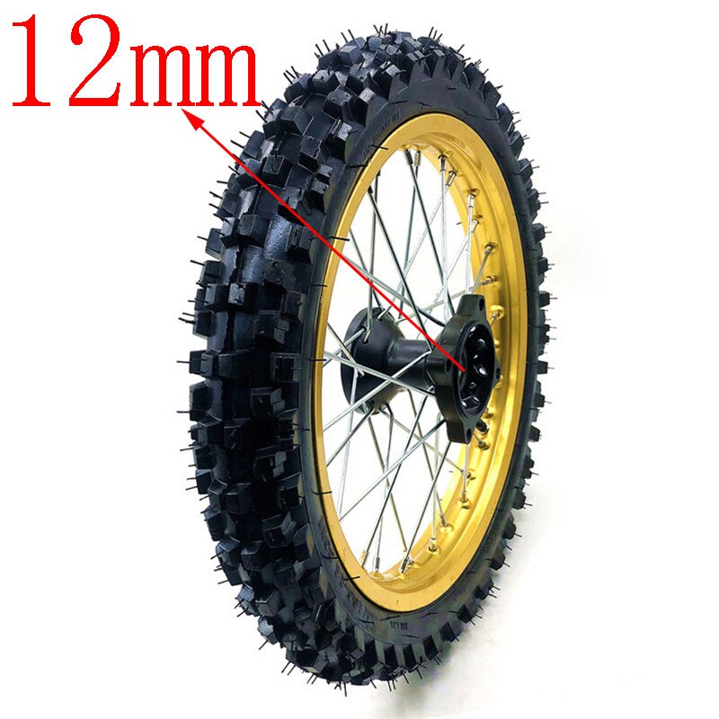 Front 14inch Pit Bike wheels GuangLi 60/100-14 Tyre Aluminum Alloy Rims with 32 holes spoke KTM CRF PRO KLX YZF 110cc
