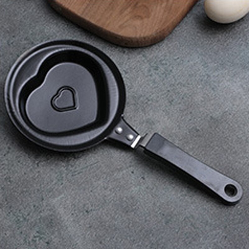 Mini Cute Omelette Pan Funny Cartoon Breakfast Grill Frying Pan Egg Pancake Pan Non-Stick Cooking Pots Breakfast Cookware: Heart