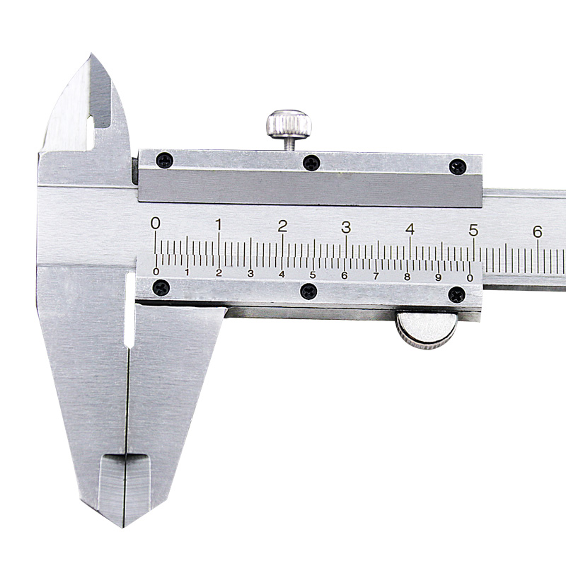 Schuifmaat, 0-150mm / 0.02mm Hoge Nauwkeurigheid Koolstofstaal Metalen Schuifmaat Micrometer Gauge Meetinstrument Schuifmaat, 0-150mm / 0.02mm Hoge Nauwkeurigheid Koolstofstaal Metalen Schuifmaat Micrometer Gauge Meetinstrument