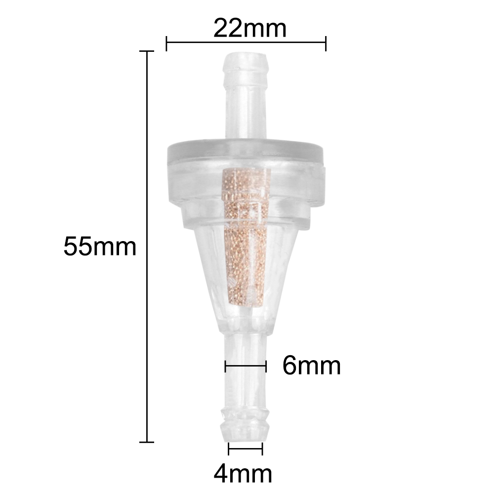 Voor Crossmotor Atv Utv 1/4 "6.3Mm Brandstofleiding Benzine Filter Universeel 10 Stks/set Motorfiets Inline Gas Brandstoffilter