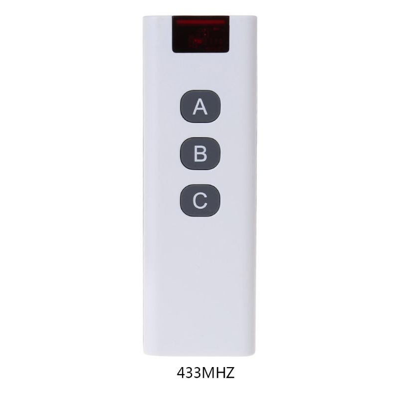 Universal Wireless Learning Code Digital Remote Controller Transmitter 1/2/3/4/6/8/10 Channels Buttons Keypad AK-7010TX: 3 Key